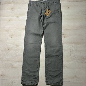 Gilded Age Men's 100% Cotton Olive Green Pants / Chinos. Size 34 by 34 (NWT)